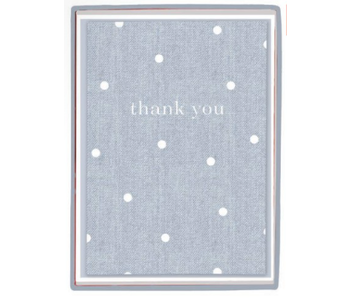 Denim Polka Dot Boxed Stationery