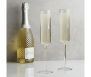 Laurel Champagne Flutes