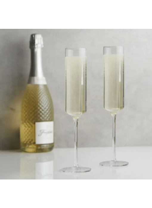 Laurel Champagne Flutes