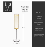 Viski Laurel Champagne Flutes