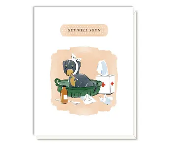 Sick As A Dog Get Well Card