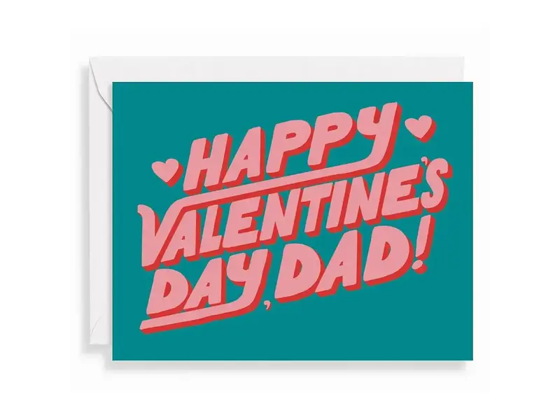 Paper Source Wavy Dad Valentine Card