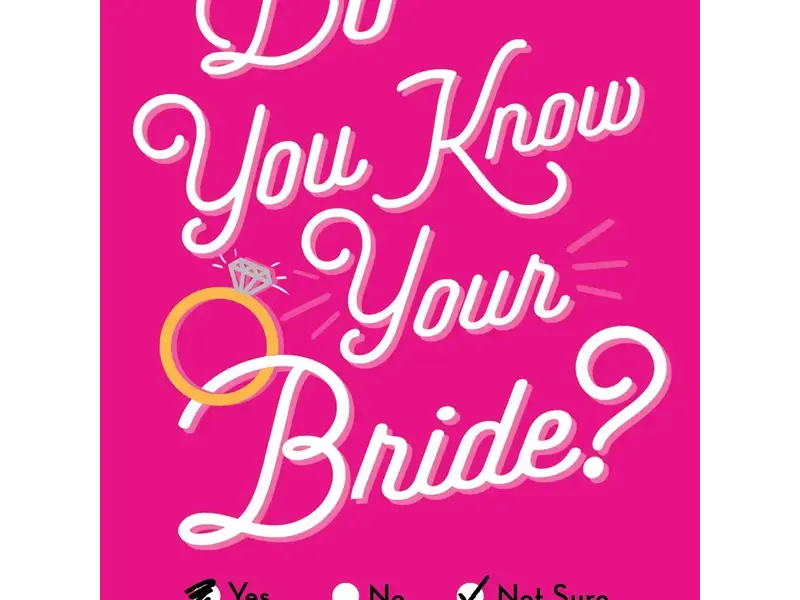 Sourcebooks, Inc. Do You Know Your Bride? Book