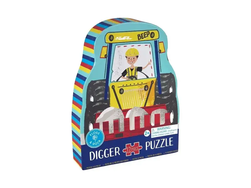 Floss and Rock Digger 12pc Shaped Jigsaw with Shaped Box