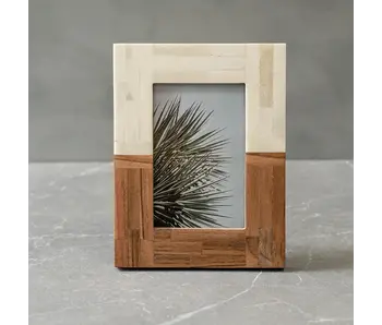 Split Wood & Bone Photo Frame