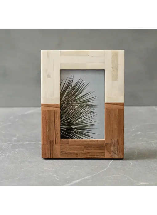 Split Wood & Bone Photo Frame