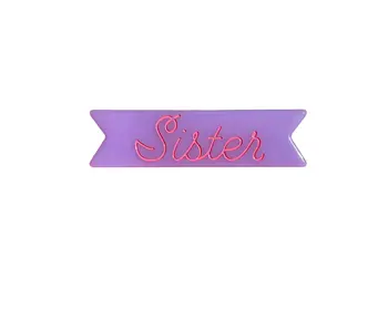 Sister Hair Clip Purple
