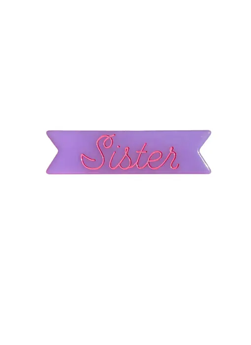 Sister Hair Clip Purple
