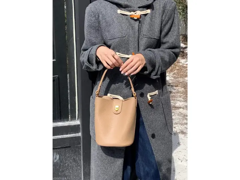 pretty persuasions Top Handle Crossbody Bag Beige