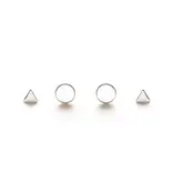 Amano Studio Geometric Combo Studs Sterling Silver