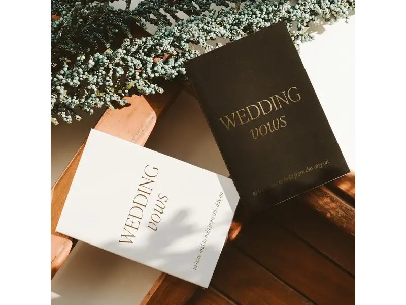 Sweet Water Decor Wedding Vows Booklet Set