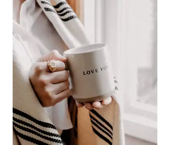 Love You Stoneware Coffee Mug