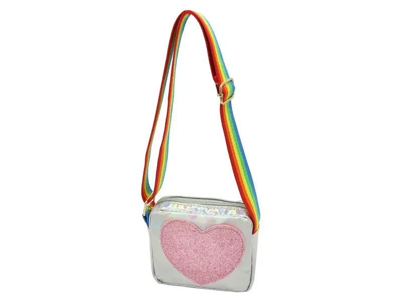 Sparkle Sister by Couture Silver Heart Purse