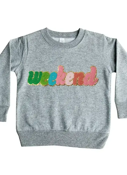 Gray Chenille Weekend Sweatshirt 4y