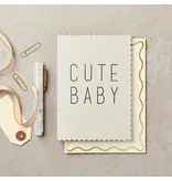 Katie Leamon Cute Baby Grey New Baby Card