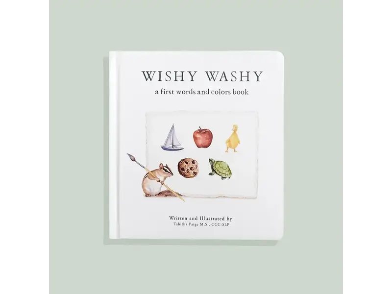 Paige Tate & Co Wishy Washy: A Board Book of First Words and Colors