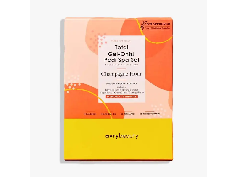 AvryBeauty Champagne Hour Total Gel-Ohh! Pedi Spa Set