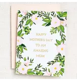 Paper Source Amazing Mom Floral Foil Mother's Day Card