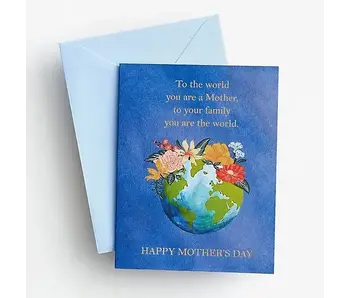 Floral World Mother's Day Card