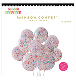 Party Partners Rainbow Confetti Assorted Balloon Set