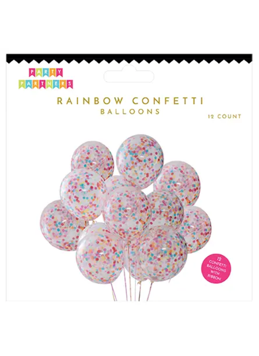Rainbow Confetti Assorted Balloon Set