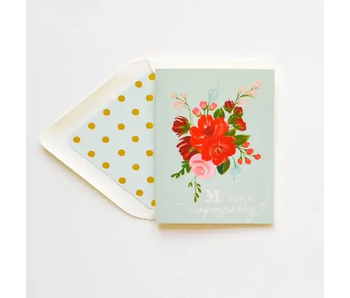 Sympathy Flowers Greeting Card