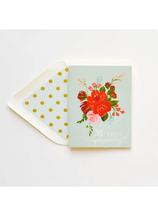 Sympathy Flowers Greeting Card