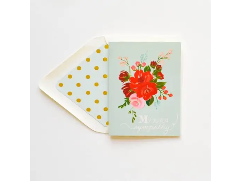 The First Snow Sympathy Flowers Greeting Card