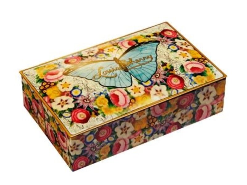Louis Sherry John Derian Butterfly 12 Piece Chocolate Truffles Tin