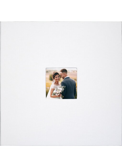 White Linen Photo Album (40 Self-Adhesive Pages)