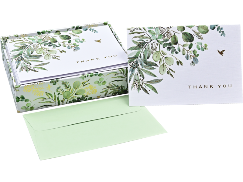 Peter Pauper Press Eucalyptus Thank You Notes