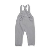 Viverano Organics Milan Knit Kangaroo Pocket Overall with L/S Bodysuit Set - Grey