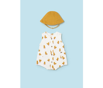 Corn Short bodysuit w/ hat