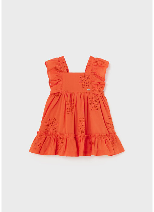Tangerine Embroidered dress