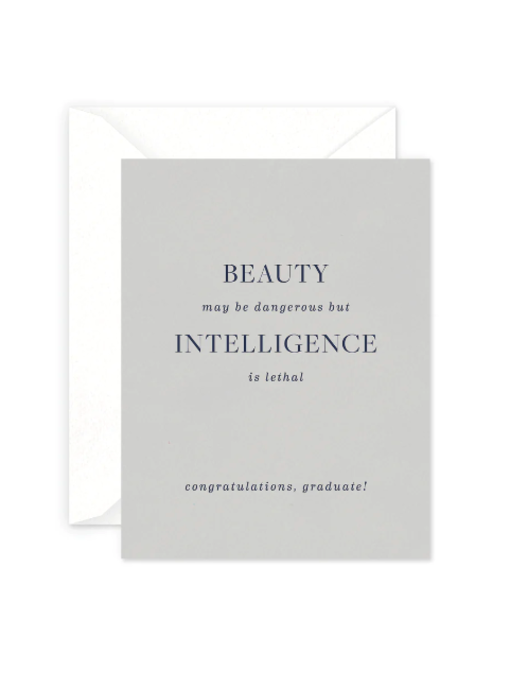 Beauty and Intelligence Greeting Card