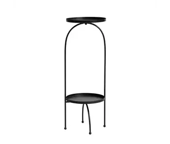 Metal Table/Plant Stand, Black