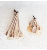 Creative Co-OP Carved Beech Wood Measuring Spoons, Set of 4