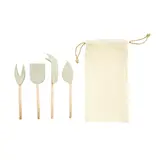 Creative Co-OP Stainless Steel Cheese Servers, Set of 4