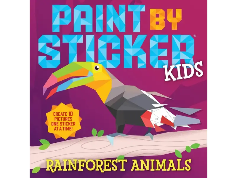 Hachette/Workman Paint by Sticker Kids: Rainforest Animals