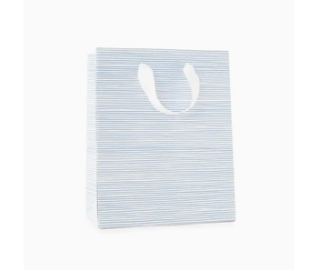 Blue Painted Stripe Gift Bag