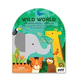 Chronicle Books Coloring Book with Stickers Wild World