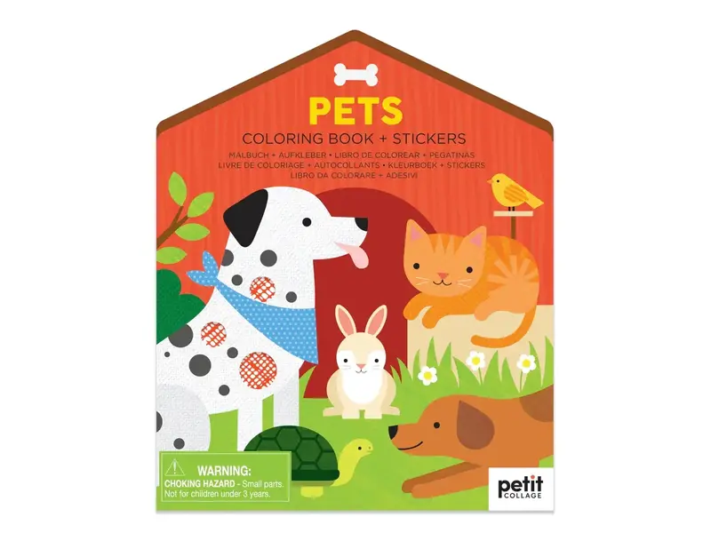 Chronicle Books Pets Coloring Book and Stickers