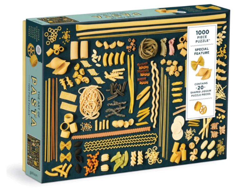 Chronicle Books The Art of Pasta 1000 Piece Puzzle with Shaped Pieces