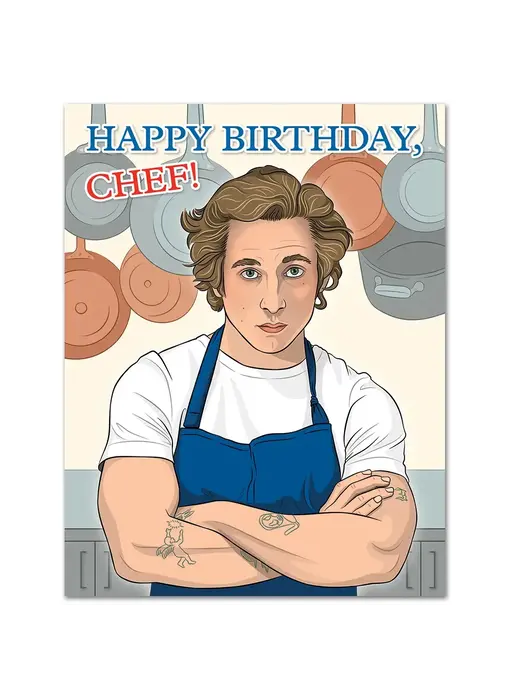 The Bear Happy Birthday Chef Card