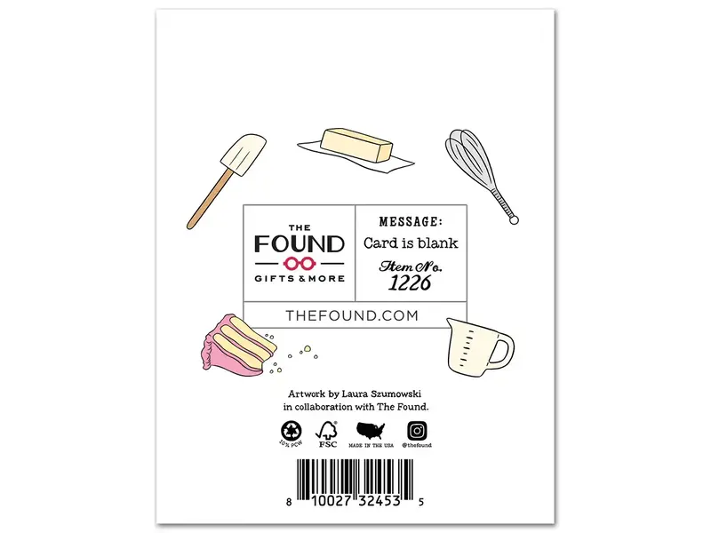 The Found The Bear Happy Birthday Chef Card