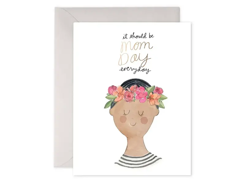 Efrances Flower Crown Mom Card | Mother's Day Greeting Card