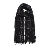 Echo Design faux fur plaid wrap