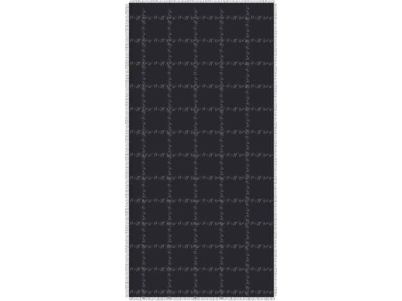 Echo Design faux fur plaid wrap