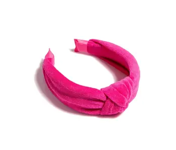 Knotted Terry Headband - Fuchsia