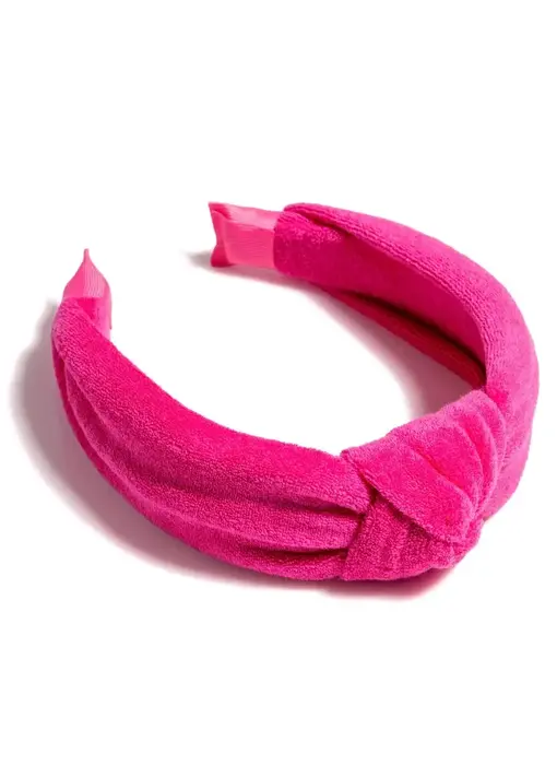 Knotted Terry Headband - Fuchsia